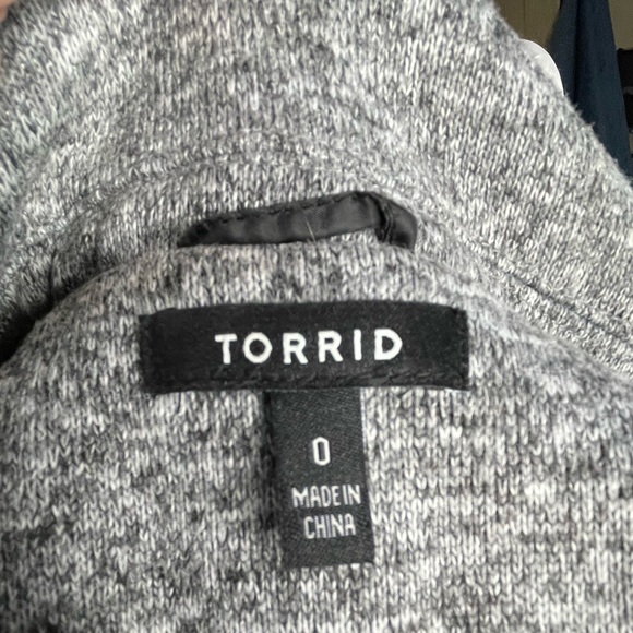 Torrid knit motorcycle jacket vanity size 0 ladies 12 - Picture 4 of 8